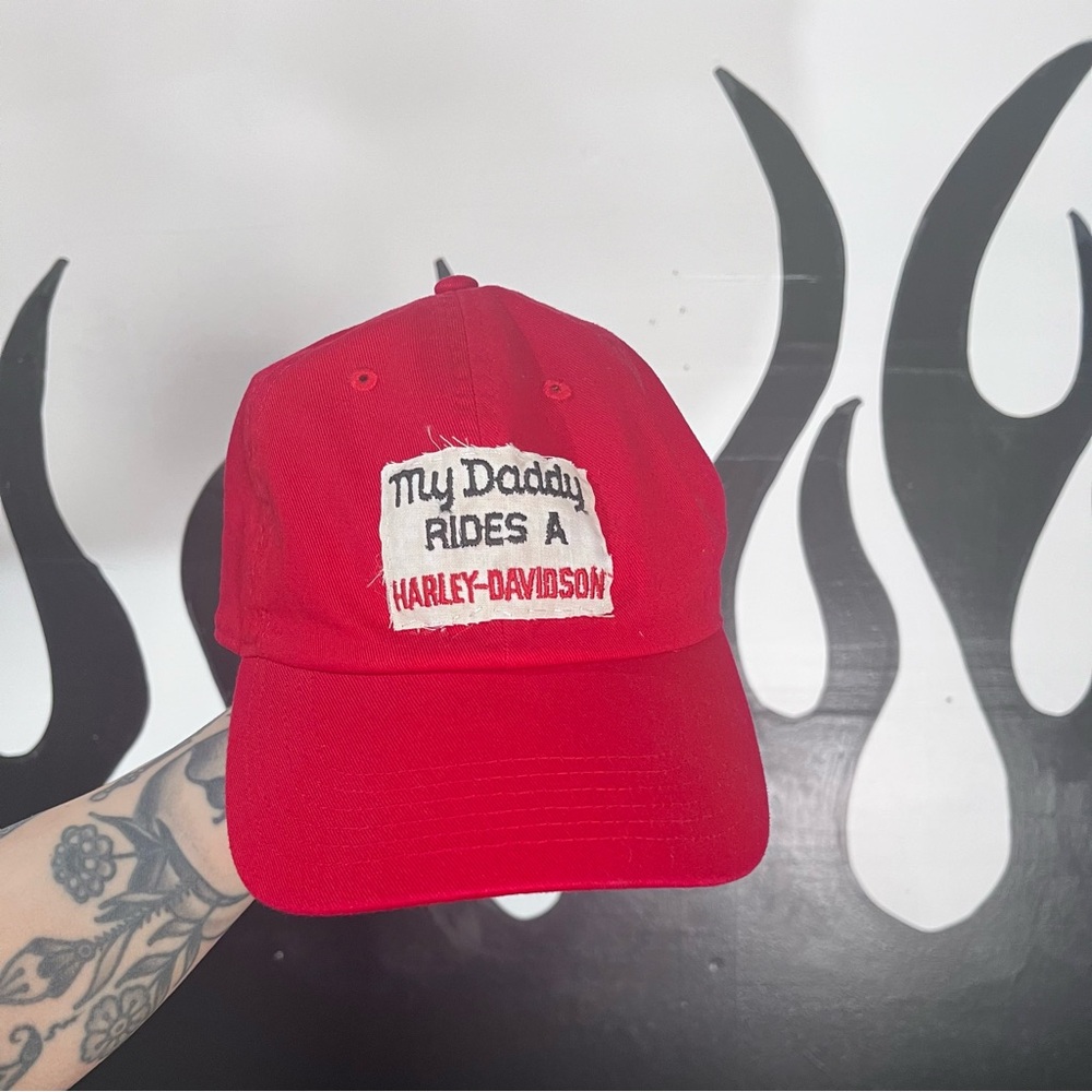 Vintage patched Harley Davidson hat